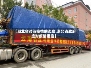 【湖北省对待疫情的态度,湖北省政府应对疫情措施】