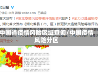 中国省疫情风险区域查询/中国疫情风险分区