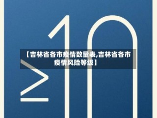 【吉林省各市疫情数量表,吉林省各市疫情风险等级】