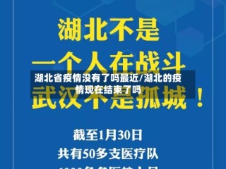 湖北省疫情没有了吗最近/湖北的疫情现在结束了吗