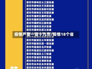 疫情严重一省十九市/疫情18个省