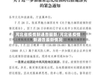 河北省疫情新通告最新/河北省疫情新通告最新情况