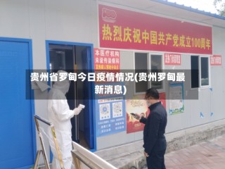 贵州省罗甸今日疫情情况(贵州罗甸最新消息)