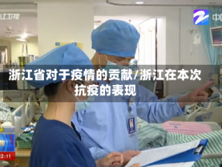 浙江省对于疫情的贡献/浙江在本次抗疫的表现
