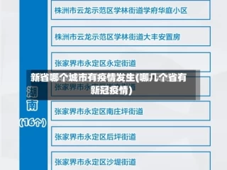 新省哪个城市有疫情发生(哪几个省有新冠疫情)