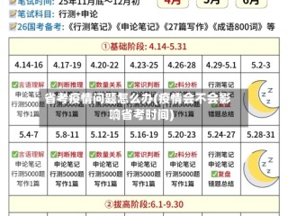 省考疫情问题怎么办(疫情会不会影响省考时间)