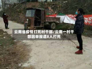 云南省疫情打死村干部/云南一村干部因举报遭8人打死