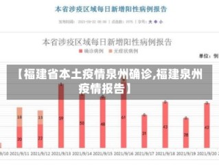 【福建省本土疫情泉州确诊,福建泉州疫情报告】