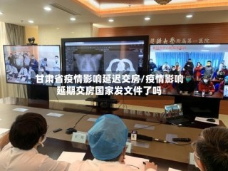 甘肃省疫情影响延迟交房/疫情影响延期交房国家发文件了吗