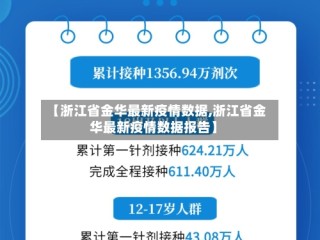 【浙江省金华最新疫情数据,浙江省金华最新疫情数据报告】