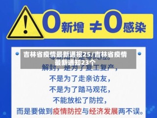 吉林省疫情最新通报25/吉林省疫情最新通知23个