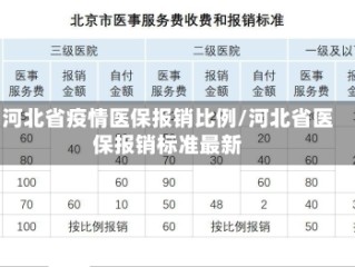 河北省疫情医保报销比例/河北省医保报销标准最新