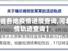 【河北省各地疫情进度查询,河北省疫情轨迹查询】