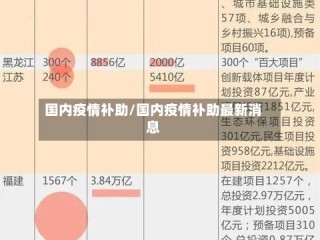 国内疫情补助/国内疫情补助最新消息