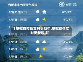 【安徽省疫情实时更新中,安徽疫情实时更新数据】