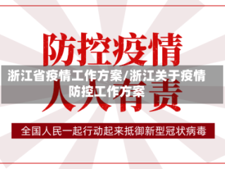 浙江省疫情工作方案/浙江关于疫情防控工作方案
