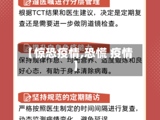 【惊恐疫情,恐慌 疫情】