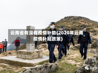 云南省有没有疫情补助(2020年云南疫情补贴政策)