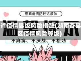 湖南省疫情县级风险指数(湖南各县市区疫情风险等级)