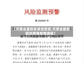 【河南省最新疫情响应级,河南省最新冠状病毒疫情通报】