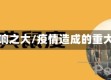 疫情影响之大/疫情造成的重大影响