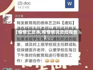 【疫情汇总本,疫情情况总结报告】