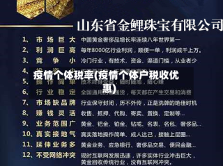 疫情个体税率(疫情个体户税收优惠)