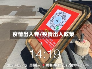 疫情出入券/疫情出入政策