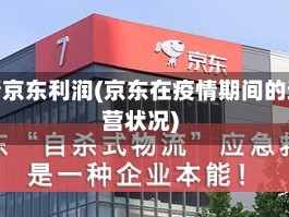 疫情京东利润(京东在疫情期间的运营状况)