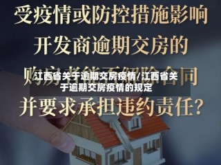 江西省关于逾期交房疫情/江西省关于逾期交房疫情的规定