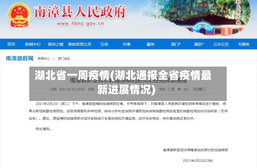 湖北省一周疫情(湖北通报全省疫情最新进展情况)-第2张图片