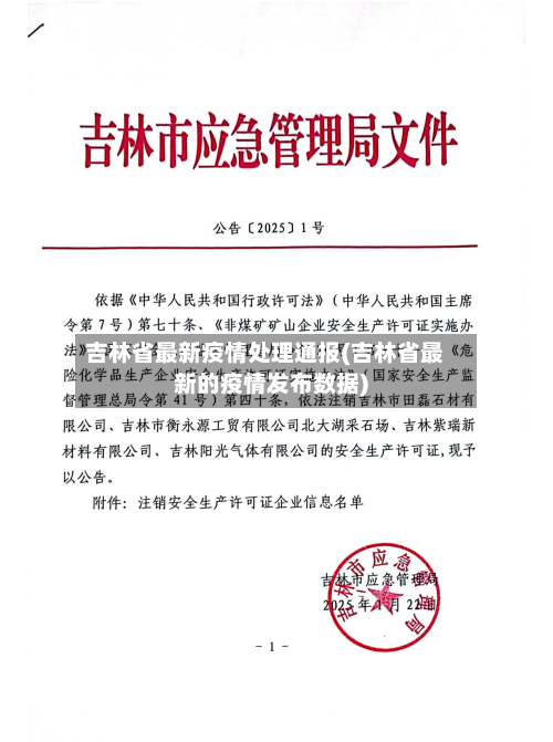 吉林省最新疫情处理通报(吉林省最新的疫情发布数据)-第3张图片