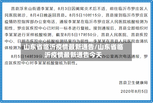 山东省临沂疫情最新通告/山东省临沂疫情最新通告今天-第2张图片