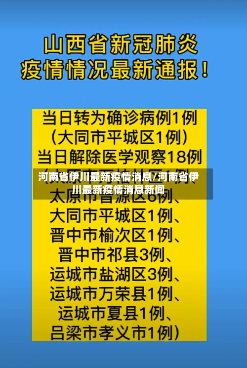 河南省伊川最新疫情消息/河南省伊川最新疫情消息新闻-第1张图片