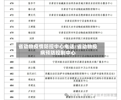 省动物疫情防控中心电话/省动物疫病预防控制中心-第2张图片