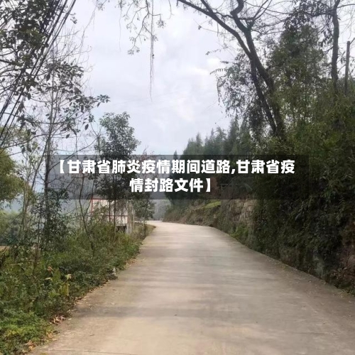 【甘肃省肺炎疫情期间道路,甘肃省疫情封路文件】-第1张图片