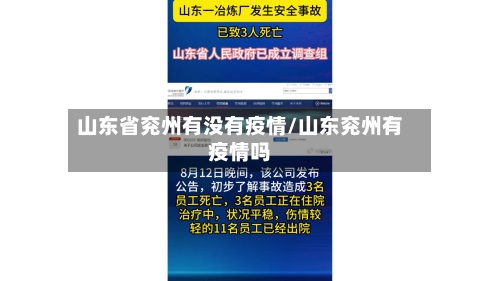 山东省兖州有没有疫情/山东兖州有疫情吗-第1张图片