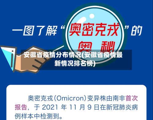 安徽省疫情分布情况(安徽省疫情最新情况排名榜)-第1张图片