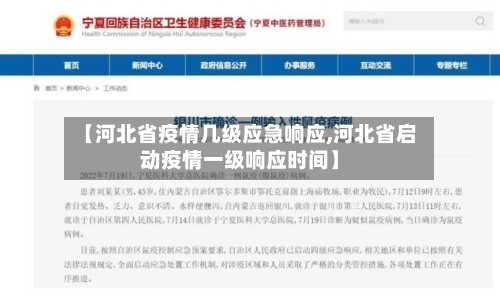【河北省疫情几级应急响应,河北省启动疫情一级响应时间】-第2张图片