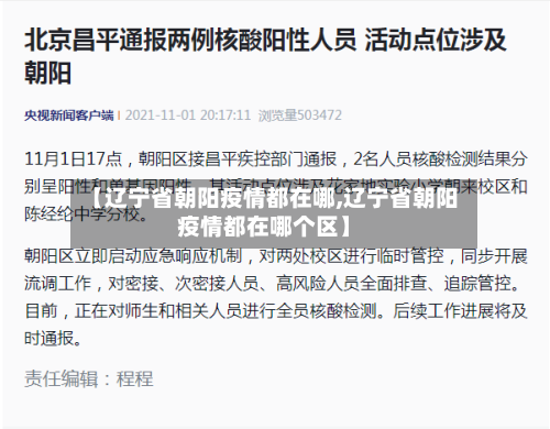 【辽宁省朝阳疫情都在哪,辽宁省朝阳疫情都在哪个区】-第1张图片