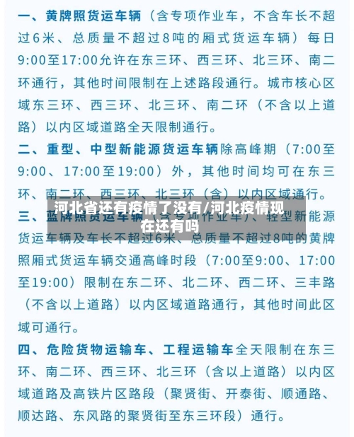 河北省还有疫情了没有/河北疫情现在还有吗-第1张图片