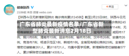 广东省肺炎最新疫情名单/广东省新型肺炎最新消息2月18日-第2张图片
