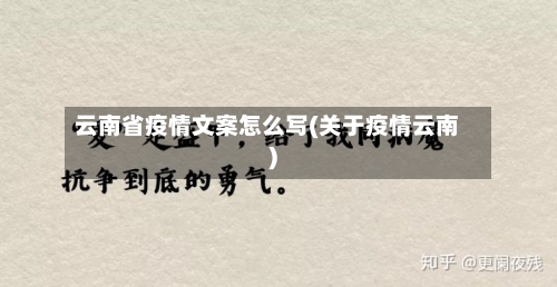 云南省疫情文案怎么写(关于疫情云南)-第1张图片
