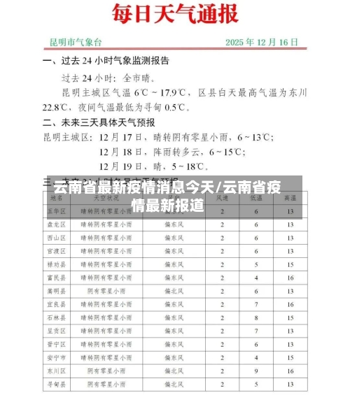 云南省最新疫情消息今天/云南省疫情最新报道-第3张图片