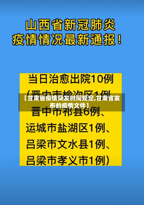 【甘肃省疫情突发时间规定,甘肃省发布的疫情文件】-第3张图片