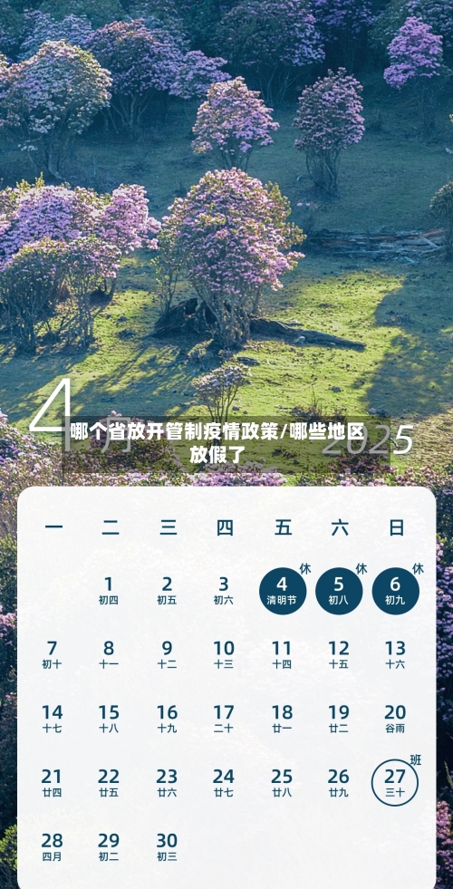 哪个省放开管制疫情政策/哪些地区放假了-第1张图片