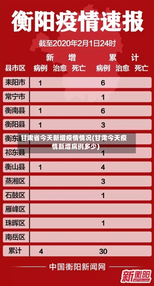 甘肃省今天新增疫情情况(甘肃今天疫情新增病例多少)-第3张图片