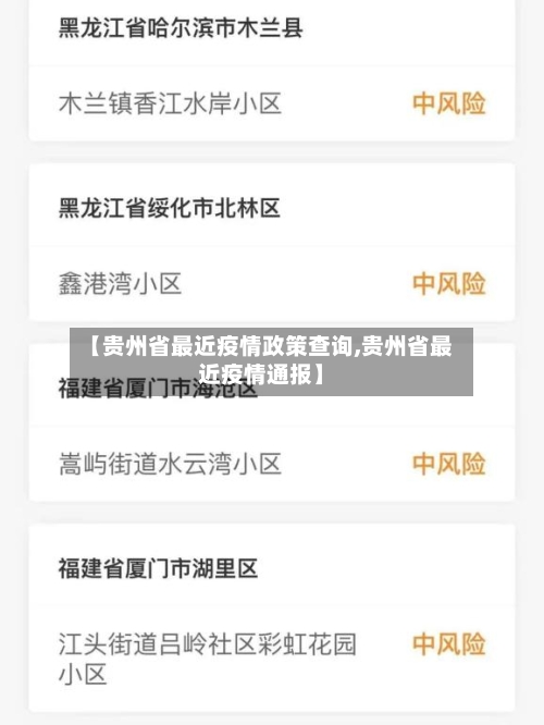 【贵州省最近疫情政策查询,贵州省最近疫情通报】-第1张图片