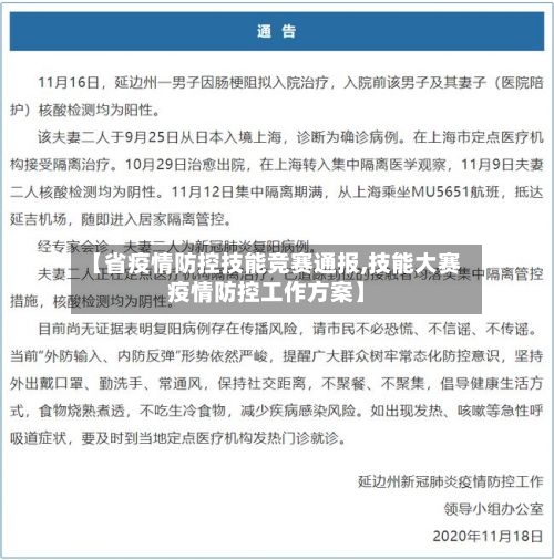 【省疫情防控技能竞赛通报,技能大赛疫情防控工作方案】-第1张图片