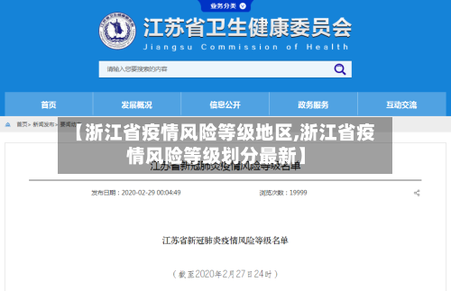【浙江省疫情风险等级地区,浙江省疫情风险等级划分最新】-第2张图片